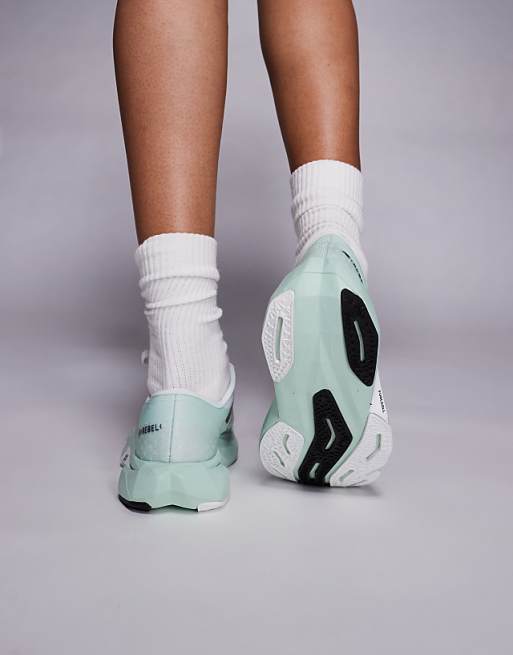 New Balance FuelCell Rebel V4 Womens Running Trainers In White And Green