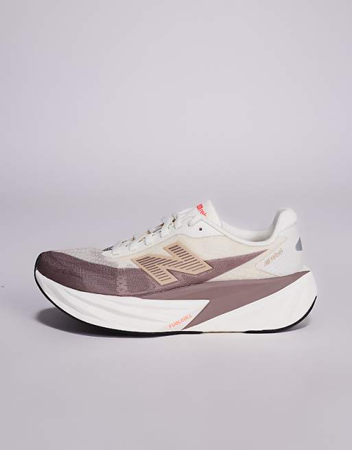 New Balance Fuelcell Rebel V5 Womens Running Trainers In Brown And Beige