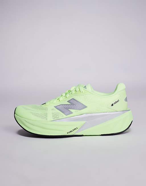 New Balance Fuelcell Rebel V5 Womens Running Trainers In Volt Yellow