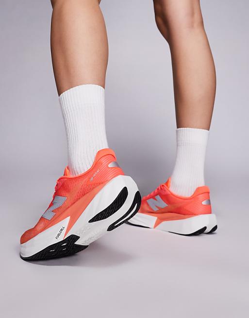 New Balance Fuelcell Rebel V5 Womens Running Trainers In Bright Red