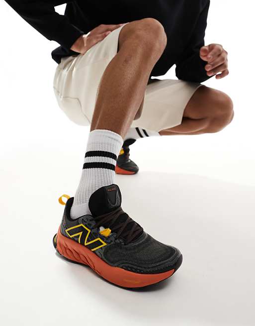 New Balance Hierro Trail Running Trainers In Black And Orange