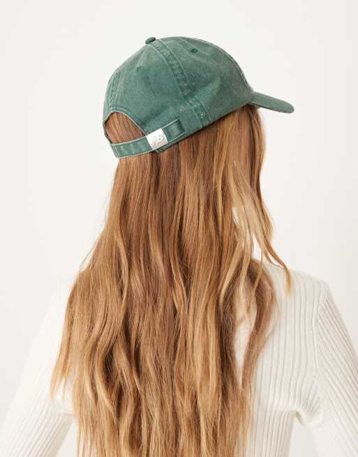New Balance Linear Cap In Washed Green
