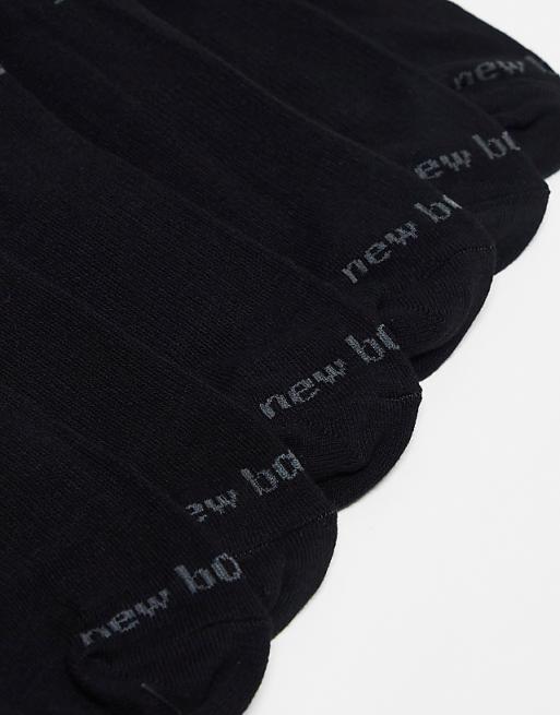 New Balance Performance Ankle Sock 6 Pack In Black