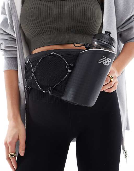 New Balance performance bottle waist belt in black