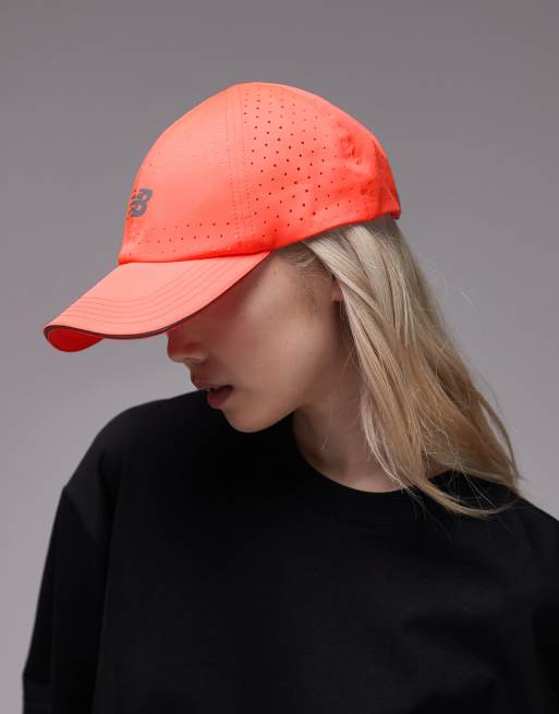 New Balance Performance Cap In Neon Red