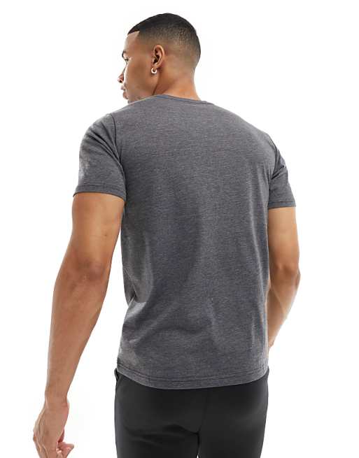 New Balance Performance Heathertech T-shirt In Dark Grey