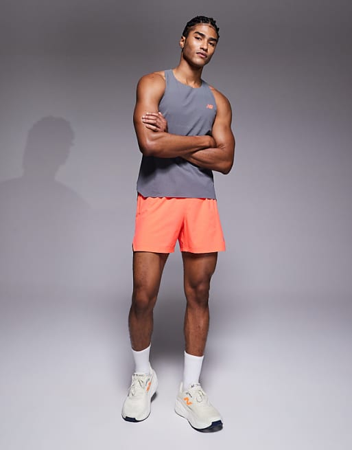 New Balance Race Day Ultra Light Tank Top In Grey