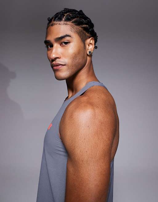 New Balance Race Day Ultra Light Tank Top In Grey