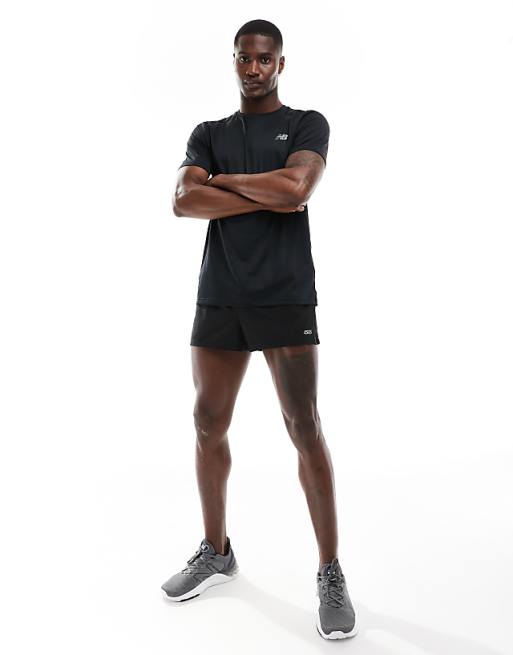 New Balance Run T-shirt In Black