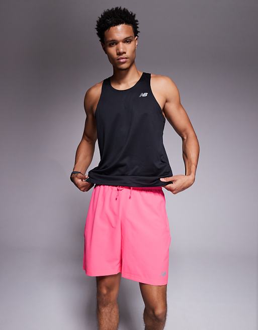 New Balance Sport 7" shorts in bright pink