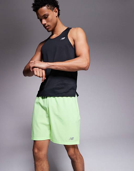New Balance Sport 7" shorts in yellow
