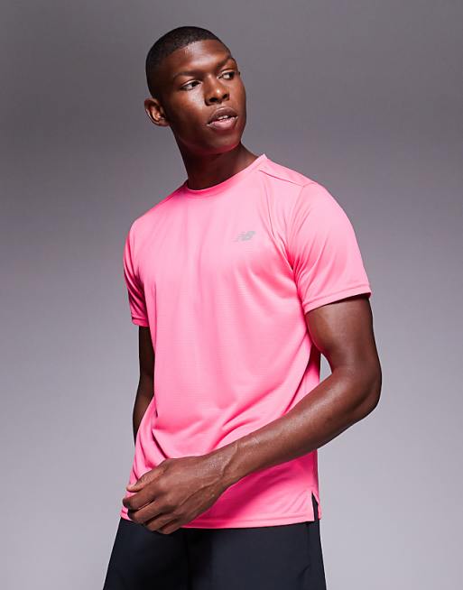 New Balance Sport Essential t-shirt in bright pink