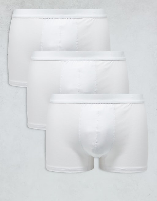 New Look 3 pack boxers in white