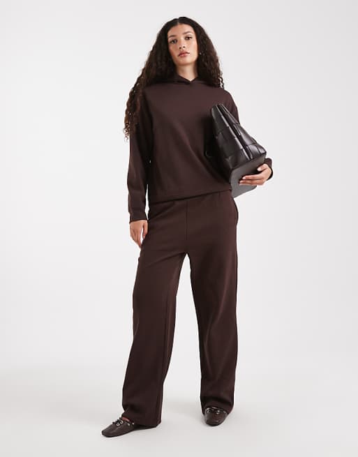 New Look hoodie & jogger set in brown