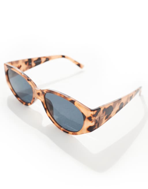 New Look Oversized Oval Sunglasses In Brown