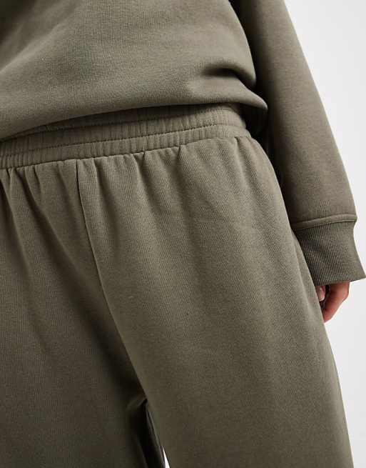 New Look Wide Leg Jogger In Khaki