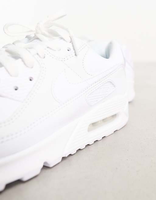 Nike Air Max 90 LTR Trainers In Triple White