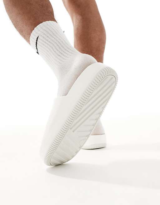 Nike Calm Sliders In White