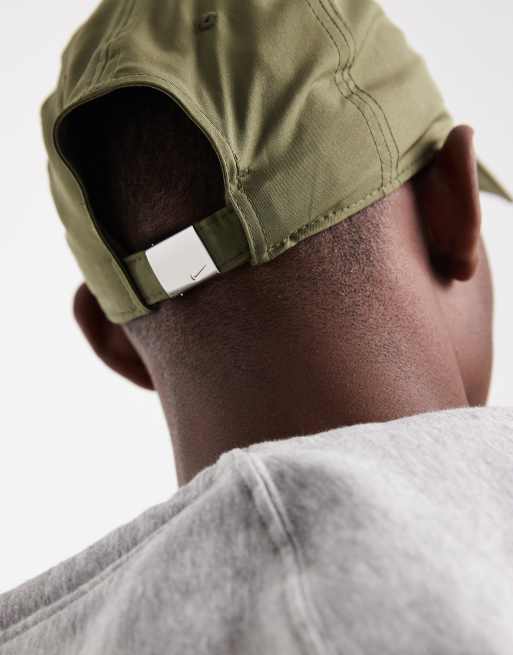 Nike Club Cap With Metal Swoosh In Khaki