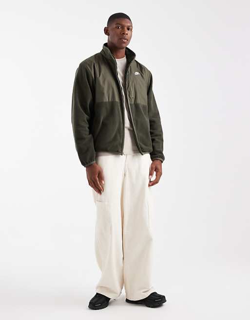 Nike Club Fleece Jacket In Dark Green