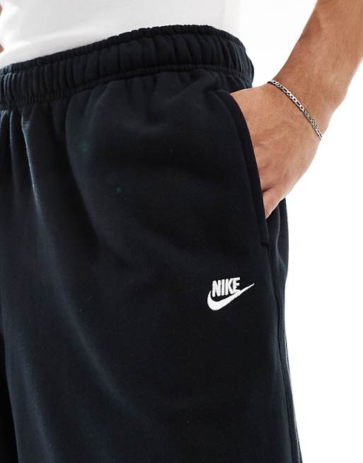 Nike Club French Terry Oversized Joggers In Black