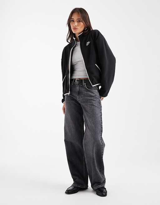 Nike Club Polar Fleece Jacket In Black