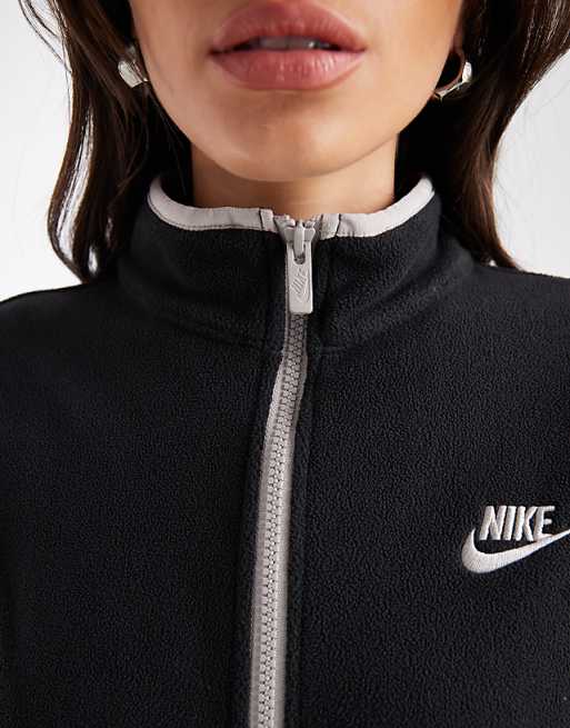 Nike Club Polar Fleece Jacket In Black