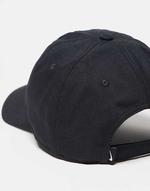 Nike Club Swoosh Cap In Black