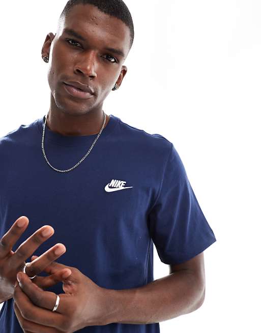 Nike Club T-shirt In Navy