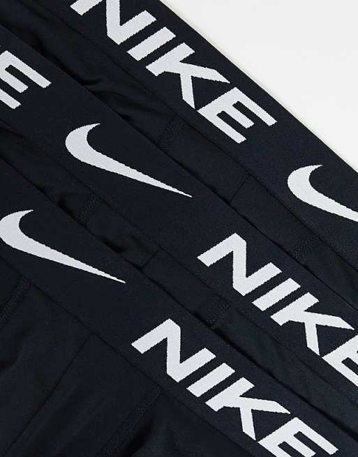 Nike Dri-Fit Essential Microfibre Boxer Briefs 3 Pack In Black