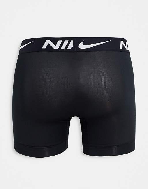 Nike Dri-Fit Essential Microfibre Boxer Briefs 3 Pack In Black