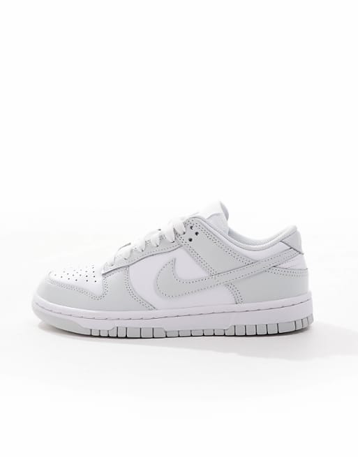 Nike Dunk Low Trainers In White And Grey