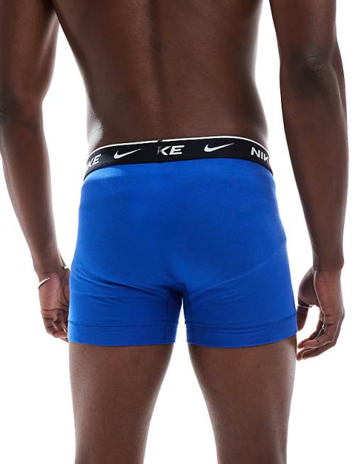 Nike Everyday Cotton Stretch 2 Pack Boxer Brief In Blue