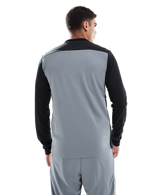 Nike Football Academy 25 Dri-FIT Quarter Zip Top In Grey