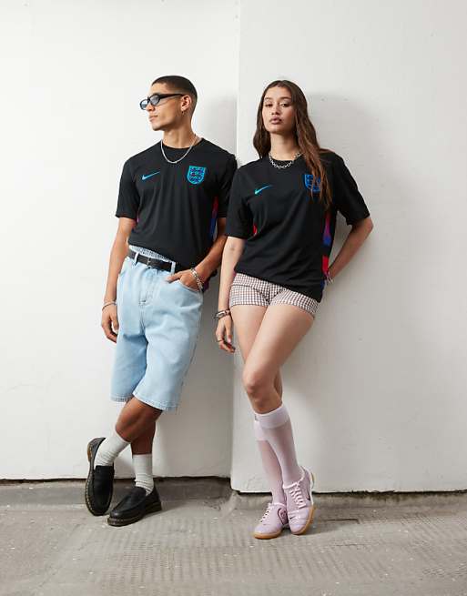 Nike Football Dri-FIT Euro 2025 England Away Shirt In Black