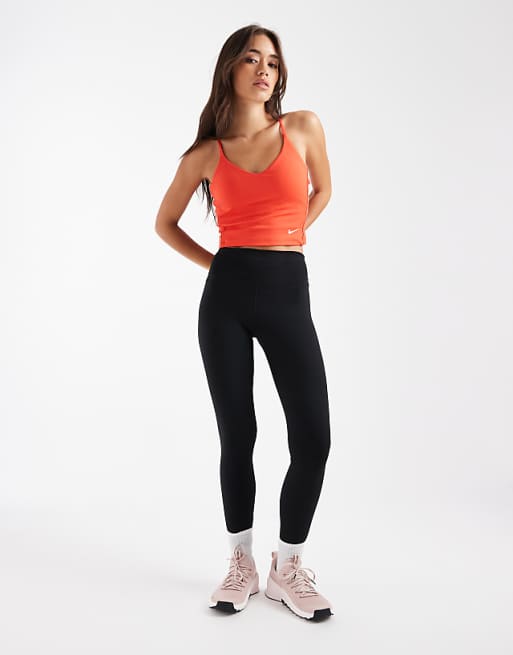 Nike One Training Dri-Fit high rise 7/8 leggings in black