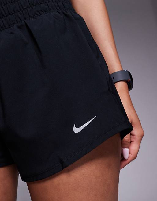 Nike One Training Dri-FIT Mid Rise 3 Inch Shorts In Black