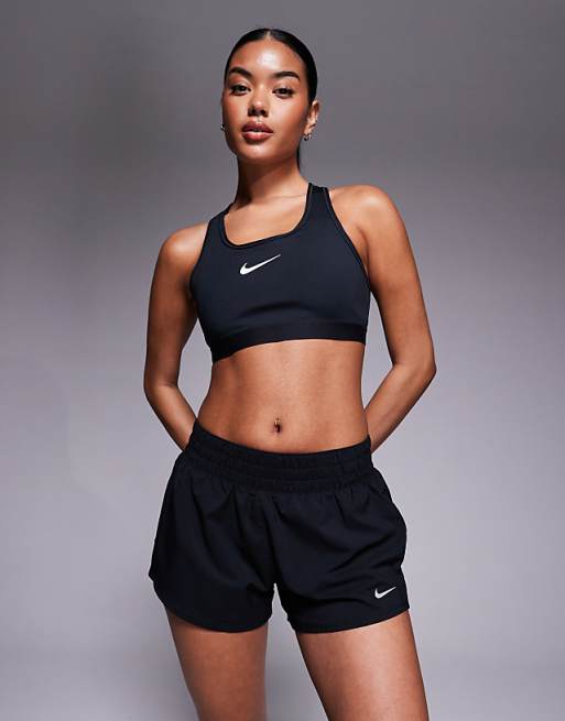 Nike One Training Dri-FIT mid rise 3 inch shorts in black
