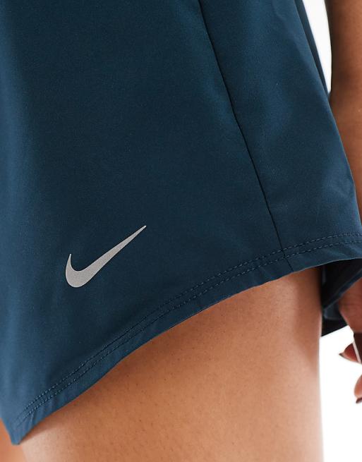 Nike One Training Mid Rise 3 Inch Shorts In Navy