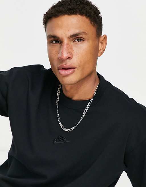 Nike Premium Essentials Oversized T-shirt In Black