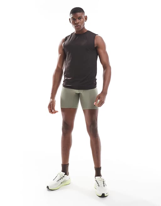 Nike Pro Training Dri-FIT shorts in khaki