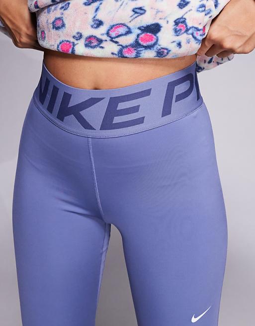 Nike Pro Training High Waisted Sculpt Leggings In Blue
