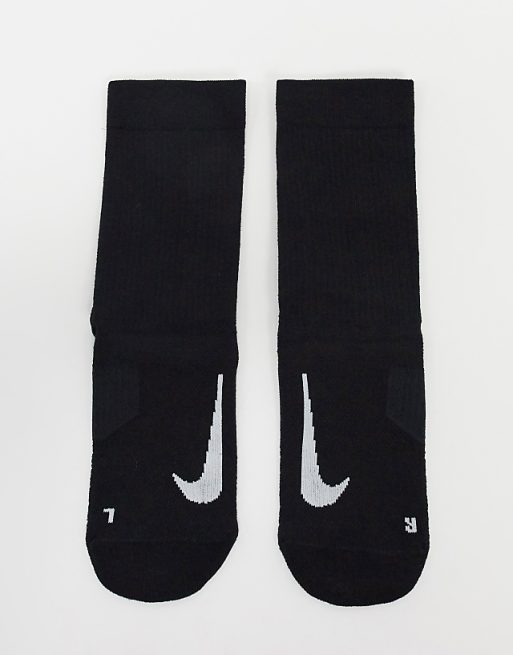 Nike Running 2 Pack Crew Socks In Black
