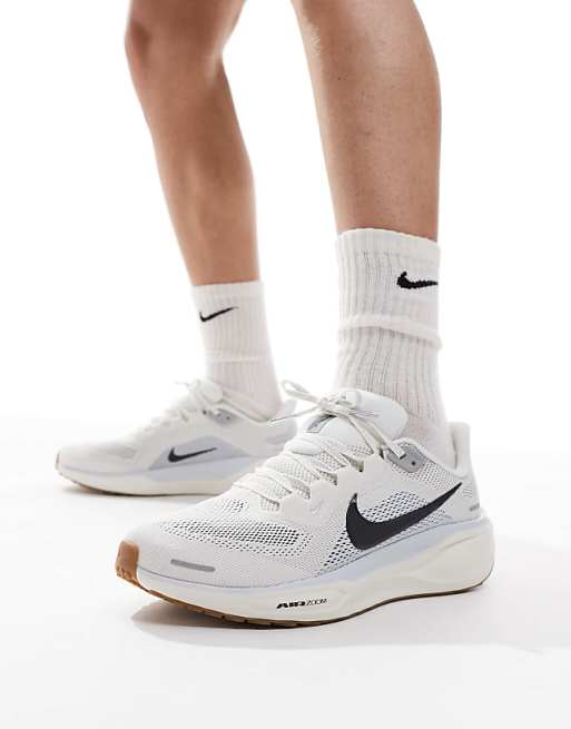 Nike Running Air Zoom Pegasus 41 trainers in cream and blue