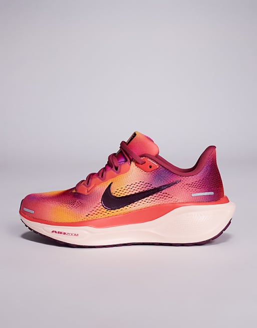 Nike Running Air Zoom Pegasus 41 Trainers In Pink And Orange