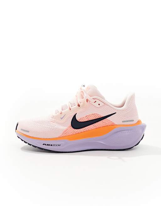 Nike Running Air Zoom Pegasus 41 Trainers In Pink And Orange