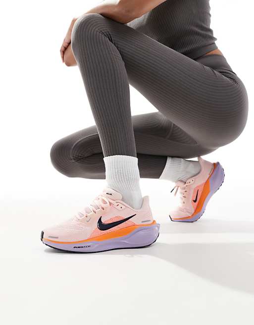 Nike Running Air Zoom Pegasus 41 trainers in pink and orange