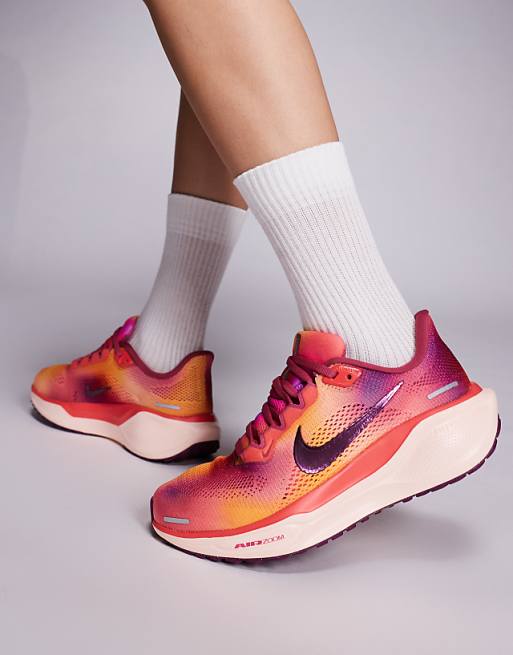Nike Running Air Zoom Pegasus 41 trainers in pink and orange