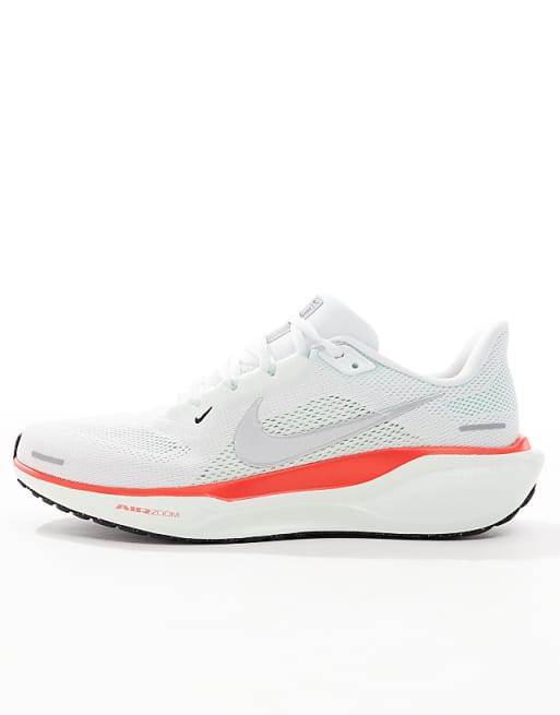 Nike Running Air Zoom Pegasus 41 Trainers In White And Red