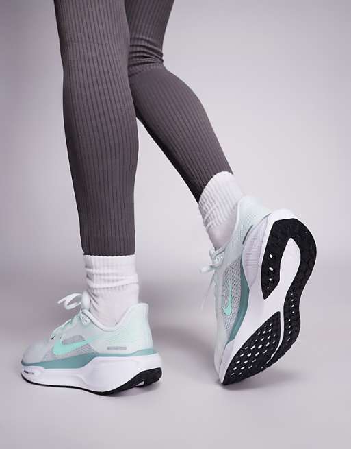 Nike Running Air Zoom Pegasus 41 Trainers In White And Green